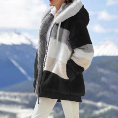 Meredith - Colour Block Fleece Jacket