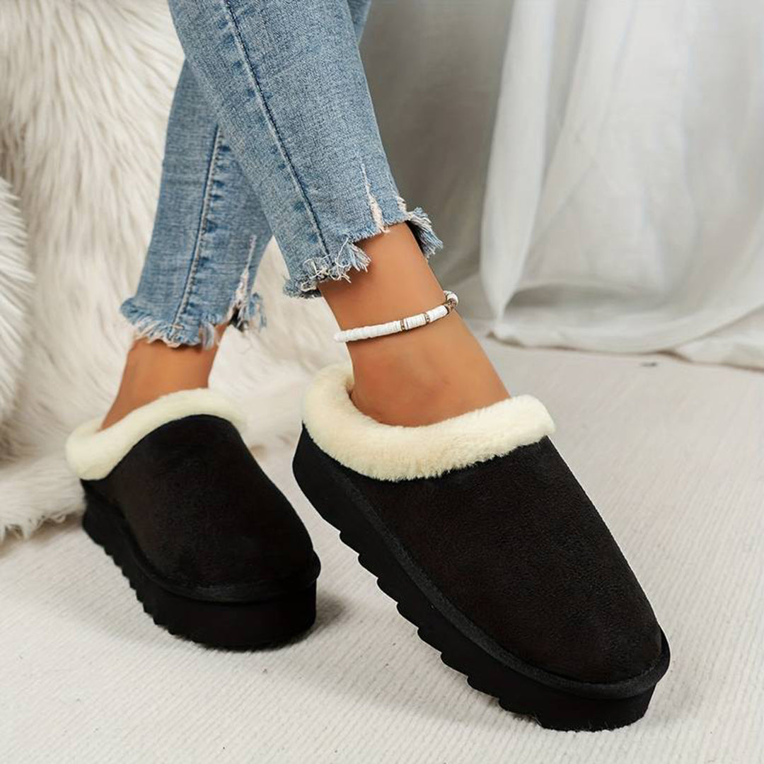 Philippa - Fur Lined Platform Slippers