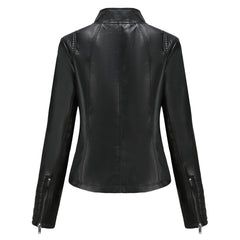 Alberta - Faux Leather Moto Jacket