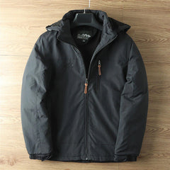 Archer - Hooded Outdoor Coat — Black