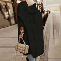 Gwyneth - Long Knit Hooded Cardigan