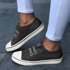 Carissa - Canvas Slip on Sneakers — Black