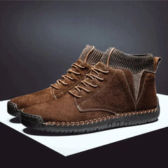 Melody - Suede Lace up Shoes — Brown