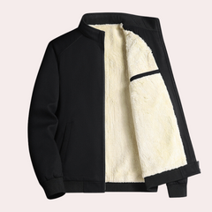 Edmund - Classic Bomber Jacket — Black
