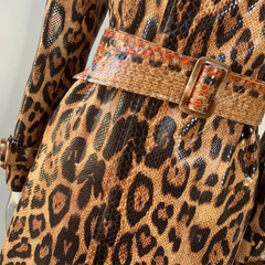 Delaney - Leopard Print Trench Coat