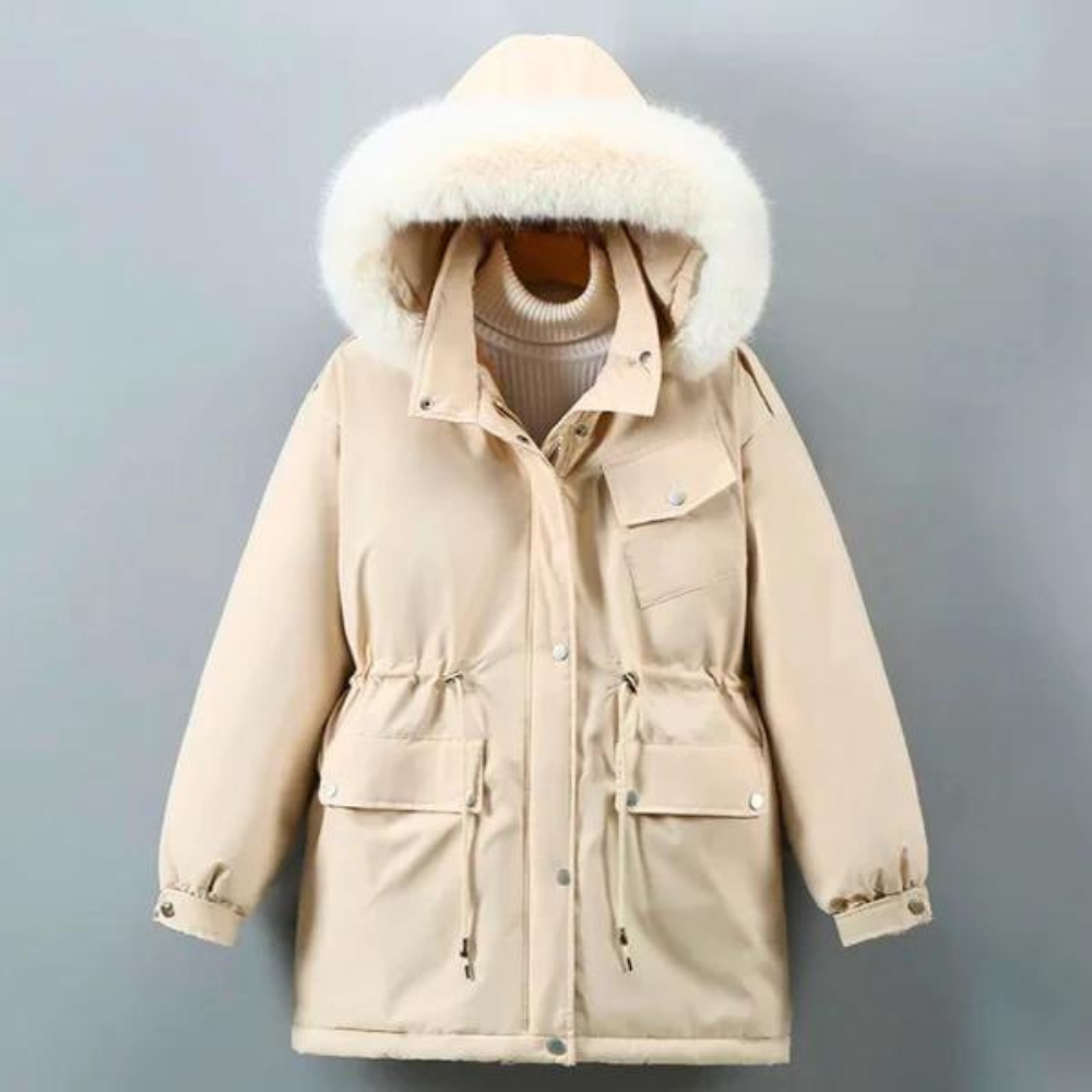 Sidonie - Padded Parka with Drawcord — Off-white