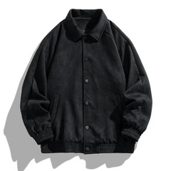 Jerome - Corduroy Bomber Jacket — Black