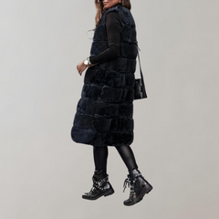 Elinor - Long Faux Fur Gilet