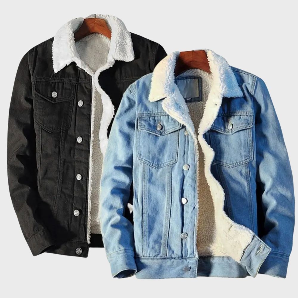 Samuel - Sherpa Lined Denim Jacket