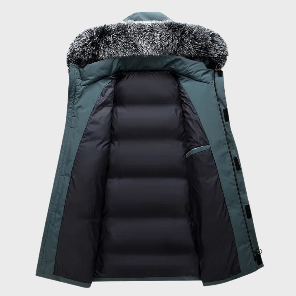 Osmond - Long Parka with Fur Hood