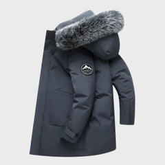 Osmond - Long Parka with Fur Hood