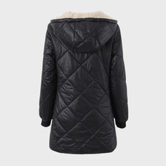 Belinda - Quilted Hooded Long Coat