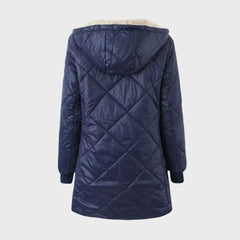 Belinda - Quilted Hooded Long Coat