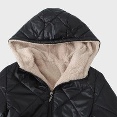 Belinda - Quilted Hooded Long Coat