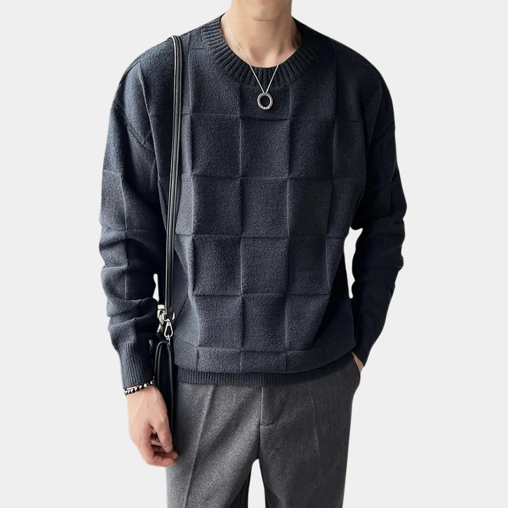 Marshall - Textured Square Knit Jumper