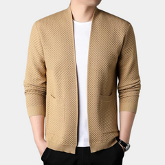 Jesse - Open Knit Cardigan — Khaki