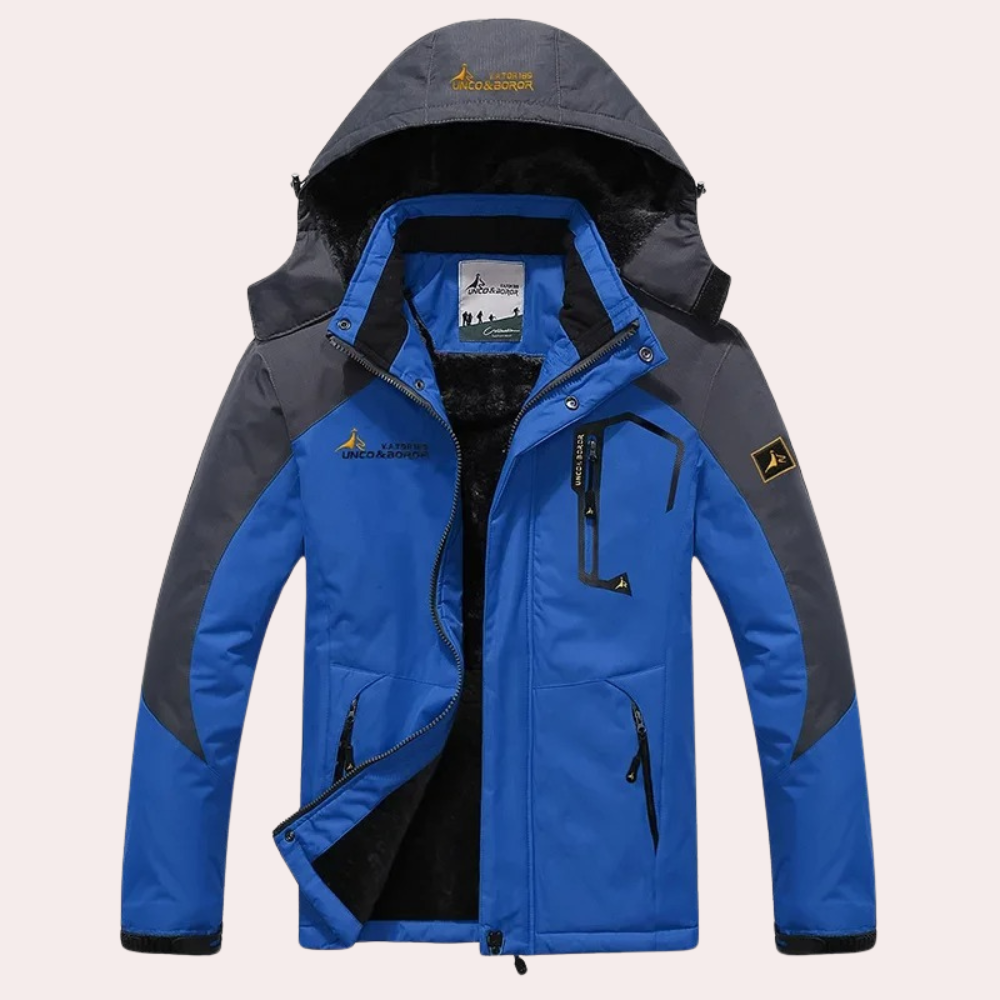 Rowan - Panelled Ski Jacket — Blue