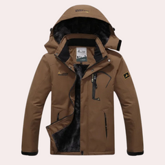 Rowan - Panelled Ski Jacket — Coffee