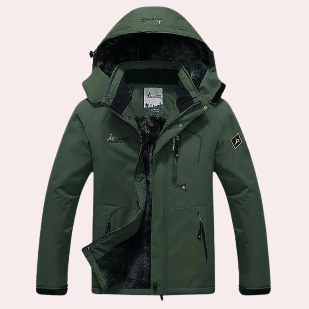 Rowan - Panelled Ski Jacket — Dark green