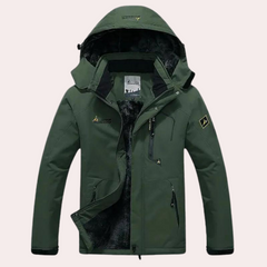 Rowan - Panelled Ski Jacket — Dark green
