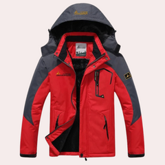 Rowan - Panelled Ski Jacket — Red