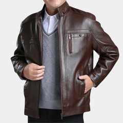 Everett - Classic Leather Zip Jacket