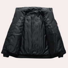 Stanley - Quilted Bomber with Rib Trim
