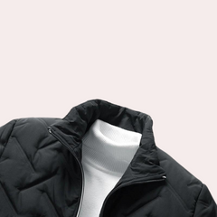 Stanley - Quilted Bomber with Rib Trim