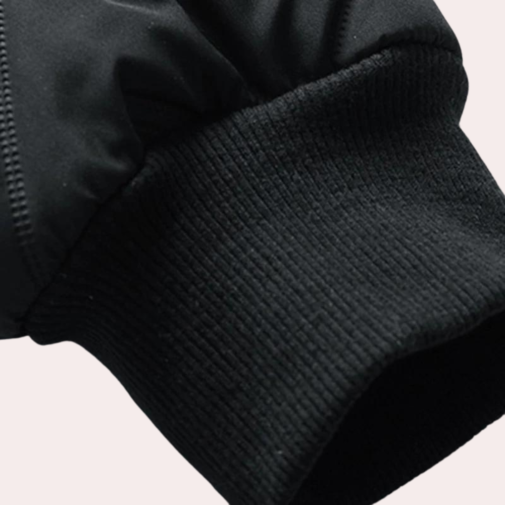Stanley - Quilted Bomber with Rib Trim