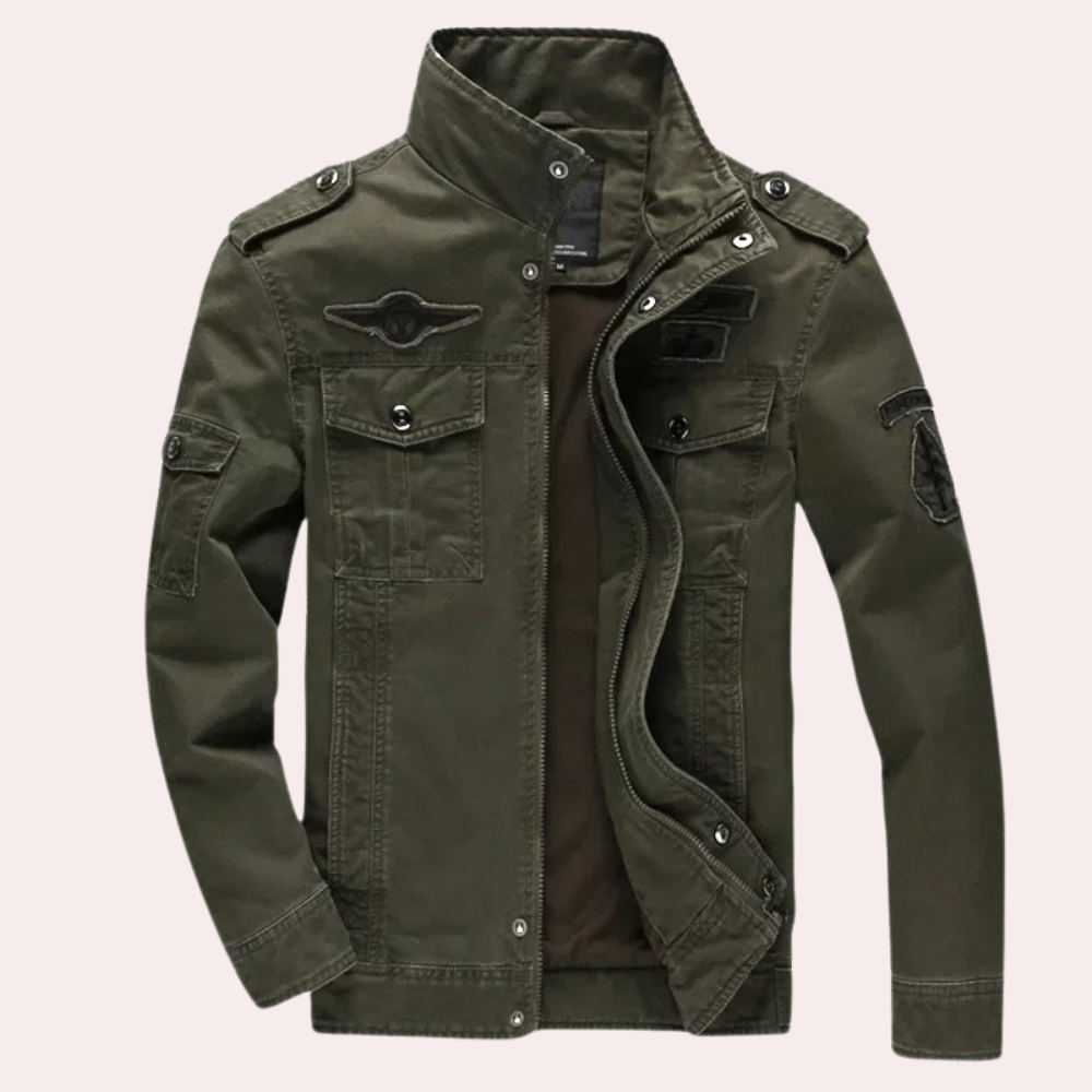 Callum - Military Windbreaker — Green