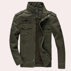 Callum - Military Windbreaker — Green