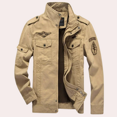 Callum - Military Windbreaker — Khaki