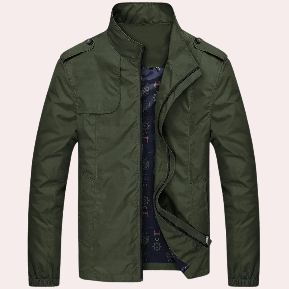 Arthur - Lightweight Zip Jacket — Army green
