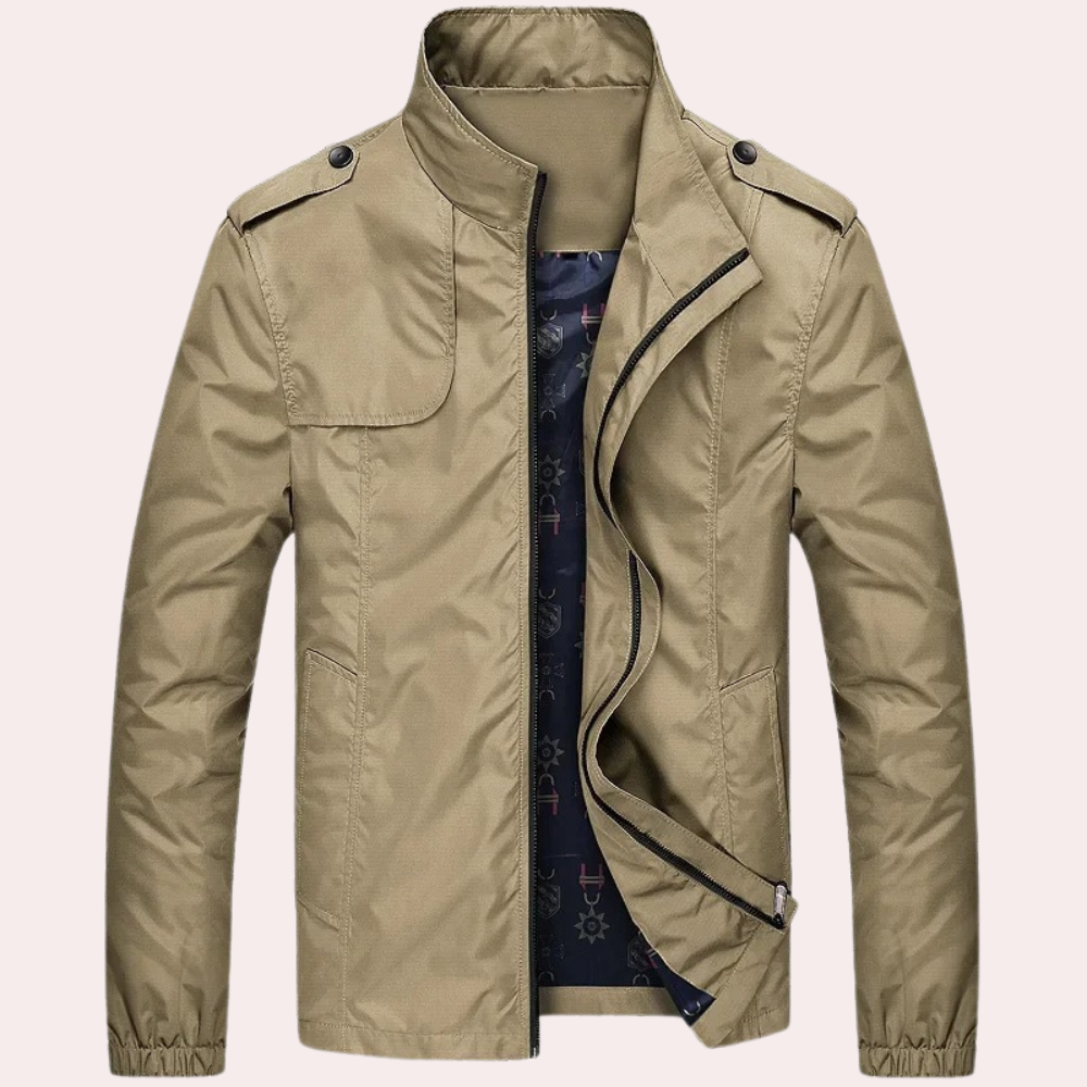 Arthur - Lightweight Zip Jacket — Khaki