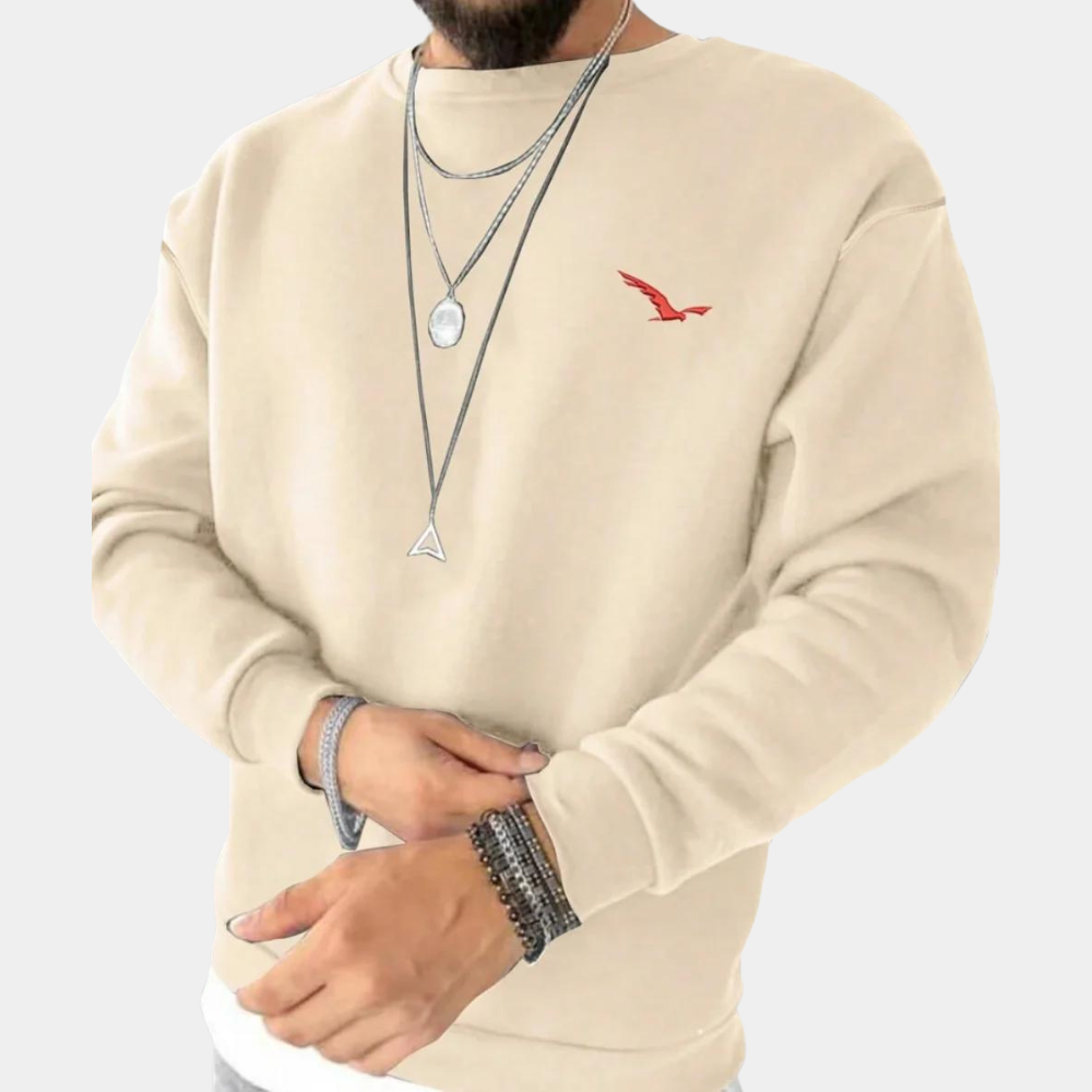 Clinton - Soft Crew Neck Jumper — Beige