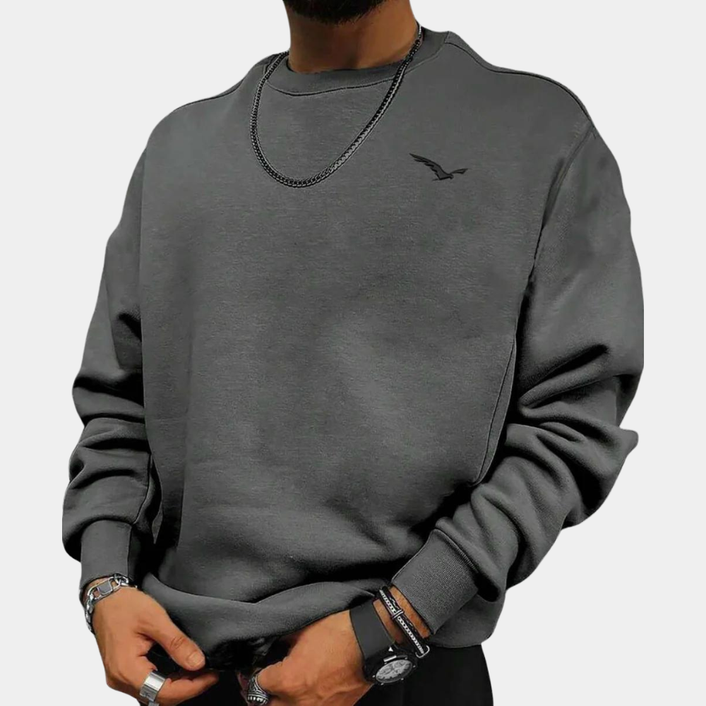 Clinton - Soft Crew Neck Jumper — Grey