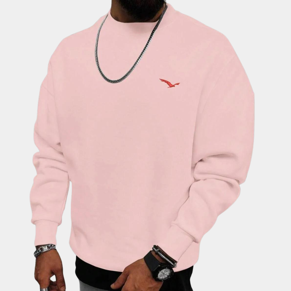 Clinton - Soft Crew Neck Jumper — Pink