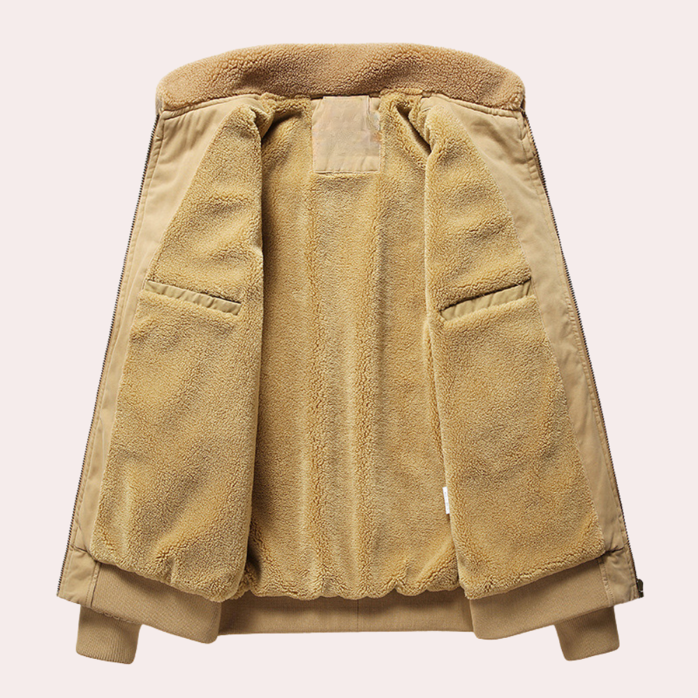 Travis - Bomber with Sherpa Collar