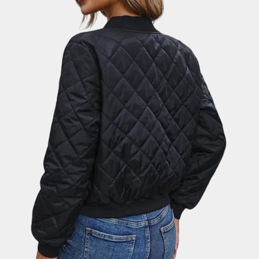 Sandra - Quilted Bomber Jacket