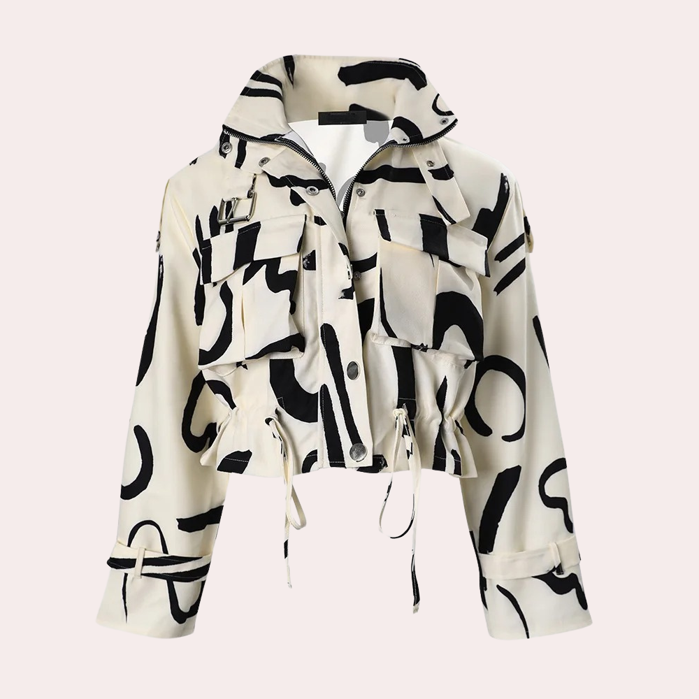 Aurora - Abstract Print Fleece Jacket