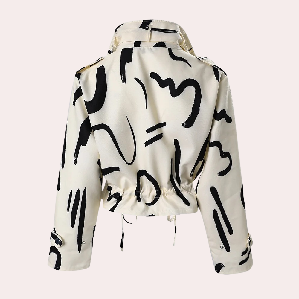Aurora - Abstract Print Fleece Jacket