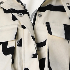 Aurora - Abstract Print Fleece Jacket