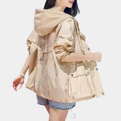 Genevieve - Lightweight Hooded Windbreaker