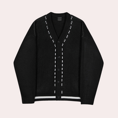 Nathaniel - Cardigan with Contrast Stitch