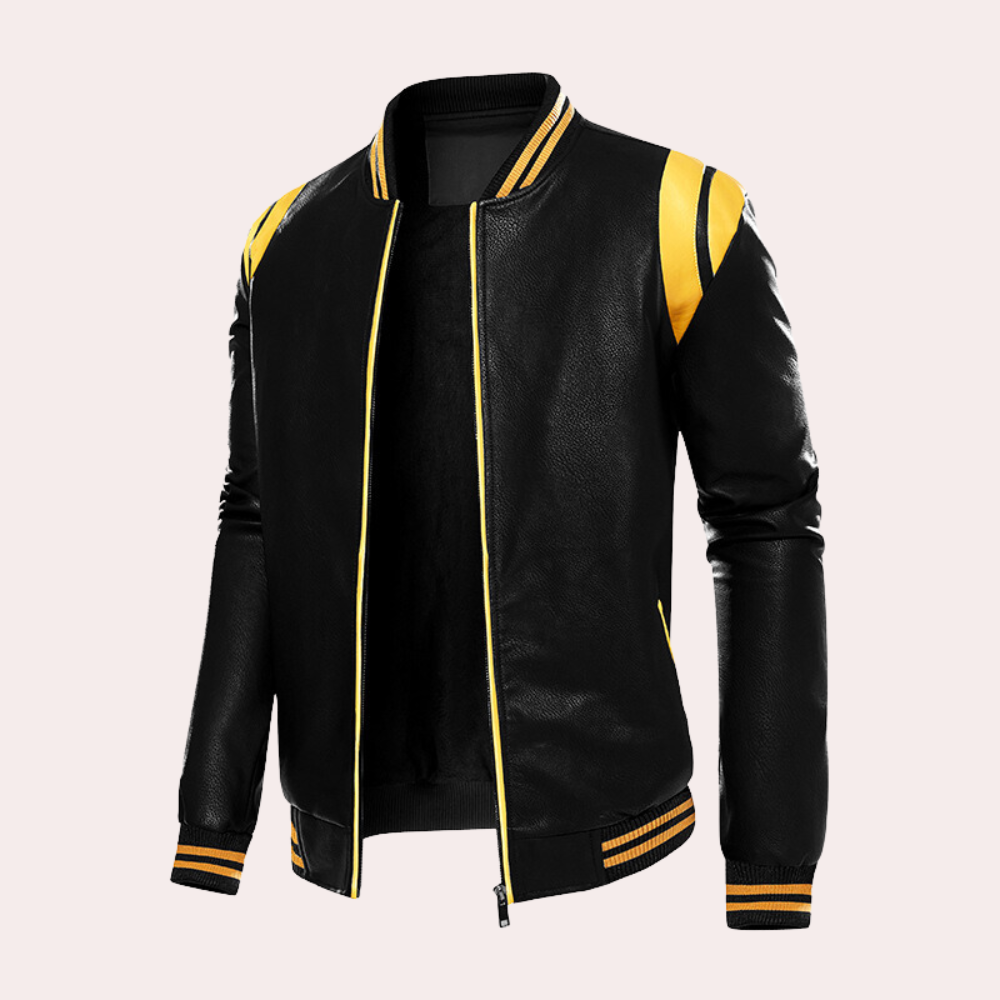 Graham - Varsity Leather Bomber