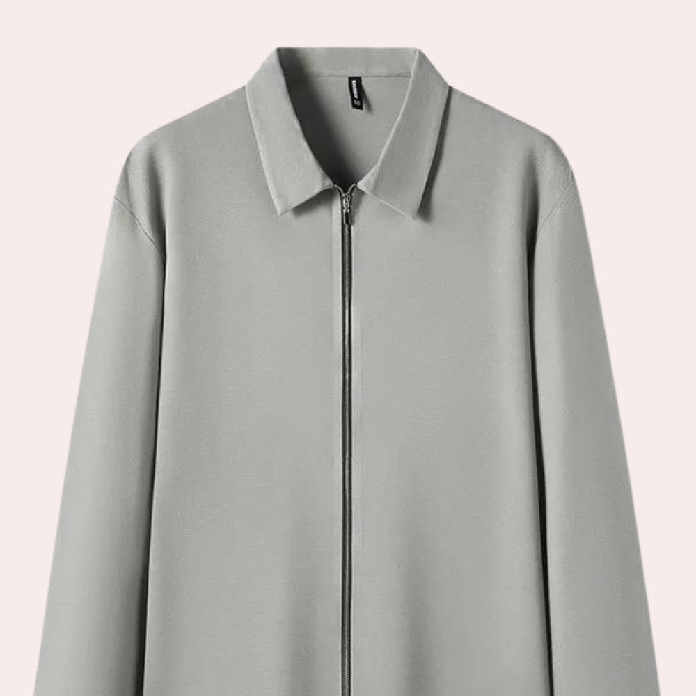 Flynn - Knit Zip Bomber