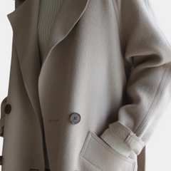 Rhonda - Long Belted Wool Coat