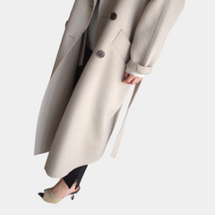 Rhonda - Long Belted Wool Coat
