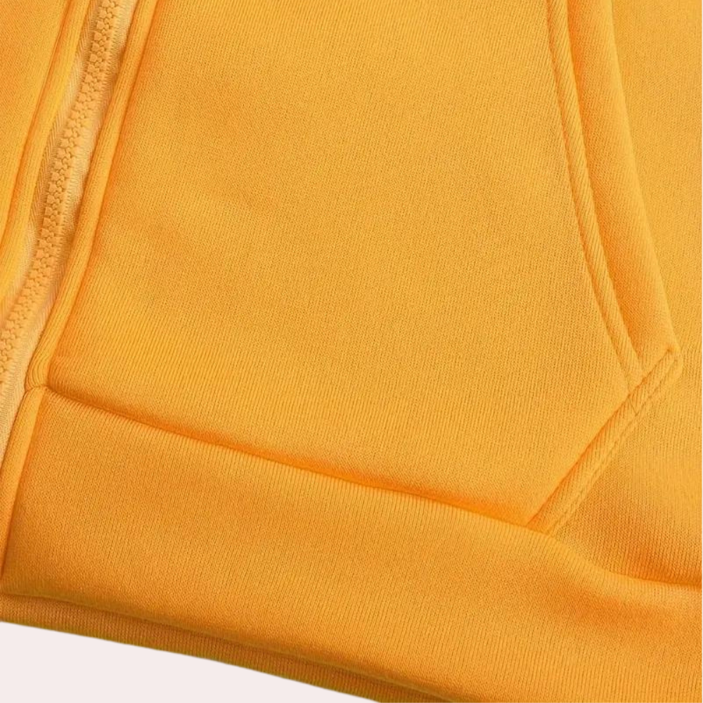 Campbell - Colour Block Hoodie in Orange