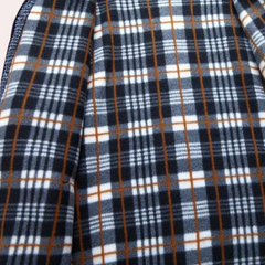Sylvester - Zip Cardigan with Check Lining